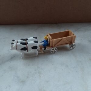 koets met koeien - hout - handwerk